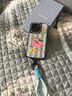 FUNNY RICH白桃快樂水適用iPhone16ProMax鏡面手機殼蘋果15puls新款磁吸保護套14女防摔13高級感ins創(chuàng)意藝術(shù) 銀色鏡面（磁吸款）+冬日藍掛繩A2 iPhone 14 Pro 曬單實拍圖