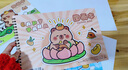 JCZS卡皮巴拉A4加厚圖畫(huà)本幼兒園專(zhuān)用美術(shù)本兒童畫(huà)畫(huà)本線(xiàn)圈繪畫(huà)本小學(xué)生一二年級涂鴉涂色畫(huà)本水彩馬克 加厚4本【黃油小熊】共240頁(yè)100枚貼紙+姓名 曬單實(shí)拍圖
