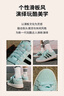 adidas「面包鞋」GRAND COURT BASE 00s休閑低幫板鞋男女阿迪達(dá)斯 薄荷綠/黑色/漢玉白   40.5 曬單實(shí)拍圖