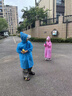 雨程帽檐一次性雨衣便攜透明長款全身防暴雨成人加厚戶外旅行登山雨披 兒童升級(jí)帽檐粉1件 曬單實(shí)拍圖