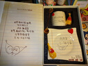 SCANAFLO星星人杯子馬克杯咖啡杯碟生日禮物女生可愛(ài)情侶水杯畢業(yè)520 星星人手捏杯三件套【禮盒裝】 曬單實(shí)拍圖