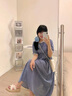 DAQRC趙露思同款一字涼拖鞋女夏外穿2025新款草編半拖松糕厚底高跟涼鞋 米白色 37 曬單實(shí)拍圖
