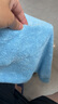 迪卡儂（DECATHLON）兒童浴巾斗篷游泳浴巾速干浴袍可穿式便攜溫泉毛巾IVD2 藍(lán)色小鯊魚(適合6-12歲） 均碼 曬單實(shí)拍圖