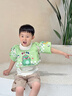 演繹 兒童游泳浮力裝備救生衣1-3歲小孩手臂輔助游泳圈寶寶背心游泳衣 浮力馬甲-綠色小恐龍 曬單實拍圖