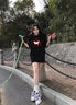 佐敘美式復(fù)古短袖t恤女夏季新款寬松顯瘦休閑韓版高級(jí)感短袖T恤上衣 黑色 S (80-100斤） 曬單實(shí)拍圖
