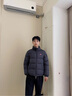 鴨鴨（YAYA）中國系列復(fù)古港風(fēng)羽絨服男女同款2025新款情侶立領(lǐng)羽絨面包服S 青光黑色 L (175) 【適合130-150斤】 曬單實(shí)拍圖