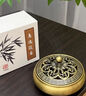 IKXO老山檀香熏香香薰環(huán)香品茶家用室內(nèi)海南芽莊沉香天然盤(pán)香持久正宗 【6A】【惠逸沉香（惠安沉香） 銅香爐-40盤(pán)/4小時(shí) 曬單實(shí)拍圖