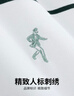 與狼共舞【涼感索羅娜】夏百搭透氣休閑短袖T恤男士T恤 806月白 M(170)  曬單實(shí)拍圖