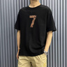 真維斯純棉t恤男士短袖2025夏季寬松潮牌印花半袖體恤上衣服男生 黑色 XL 135-155斤 曬單實(shí)拍圖