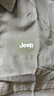 吉普（JEEP）短袖T恤男士夏季休閑百搭五分袖翻領(lǐng)寬松運(yùn)動上衣 軍綠色 2XL 曬單實(shí)拍圖