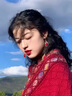 啄木鳥披肩女士夏季薄款民族風(fēng)披肩空調(diào)房保暖針織披肩外搭氣質(zhì)披肩斗篷 酒紅色 曬單實拍圖