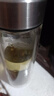 【?京東物流配送】高硼硅雙層玻璃杯大容量泡茶杯水杯子茶水分離 【雙層加厚】茶杯 350ml 1只 曬單實(shí)拍圖