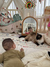 babylove嬰兒連體衣春秋季睡衣新生兒寶寶哈衣爬爬服羊毛內(nèi)衣打底衣服春裝 曬單實拍圖