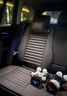 貝德曼 奔馳E300L E260L EQE350 GLE450 GLE350真皮汽車坐墊四季座墊套 靠背款5座含2頭枕（咖啡色） 竹炭超纖真皮 曬單實(shí)拍圖