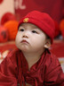 優(yōu)奇周歲禮服男寶寶春秋款套裝新中式國風(fēng)紅色滿(mǎn)月百天抓周服嬰兒衣服 紅色【不含配飾】 73 曬單實(shí)拍圖