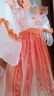 女童漢服連衣裙夏季新款古風(fēng)公主裙演出服國風(fēng)女童裙子 春暖花開(kāi) 110 曬單實(shí)拍圖