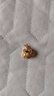 水貝黃金足金999長(zhǎng)命鎖吊墜金項(xiàng)鏈吊墜女福氣如意鎖結(jié)婚送女友送老婆 長(zhǎng)命鎖吊墜（約0.725g）+精美禮盒 曬單實(shí)拍圖