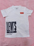 Levi's李維斯童裝男童女童t恤短袖兒童夏裝新款半袖套頭衫印花上衣 奶白(F262) 130 /64 【建議身高116-122cm】 曬單實(shí)拍圖
