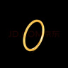 曼卡龍足金黃金戒指釘沙素圈男女情侶對戒經(jīng)典百搭禮物送女友 17手寸0.80g-0.88g 曬單實(shí)拍圖