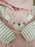 麗嬰房【商場同款】嬰兒剪毛絨連體衣寶寶衣服保暖連帽哈衣爬服春秋款 粉色 90cm 2歲 曬單實拍圖