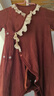 巴厘小豬女寶寶連體衣滿月百天衣服春季新款女嬰哈衣爬爬服新 楓葉紅 66cm 曬單實(shí)拍圖