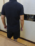 季言季言男裝polo衫短袖純棉40支雙紗珠地 240G字母刺繡透氣翻領(lǐng)男 黑色 L 曬單實(shí)拍圖