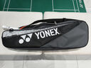 YONEX尤尼克斯羽毛球包男女單肩斜跨yy大容量運動(dòng)包3支裝球包BA52523CR BA52523CR 黑色 曬單實(shí)拍圖