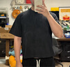 ABERCROMBIE & FITCH【重磅圓領(lǐng)】男裝25夏新款美式復(fù)古棉質(zhì)寬松短袖T恤KI124-5573 黑色 M (180/100A) 曬單實(shí)拍圖