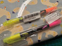 派通（Pentel）雙頭雙色熒光筆學生標劃重點醒目記號筆SLW8 粉色 3.0mm 曬單實拍圖