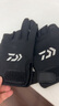 達億瓦（DAIWA）DG-8322CS 吸汗速干手套 網(wǎng)眼透氣露指釣魚手套 釣魚服飾 露3指 黑色 均碼 曬單實拍圖