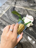 DRAGBOLL莫桑石鉆戒女小眾設(shè)計(jì)高級(jí)感求婚結(jié)婚鉆石戒指情送老婆七夕節(jié)禮物 玫瑰金 50分12號(hào)【指圍52mm】 曬單實(shí)拍圖