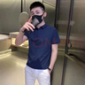 polo衫男韓版潮流夏季修身純色短袖2025新款潮牌簡約百搭翻領(lǐng)t恤 佐文森工廠店Y116黑色 2XL 【135-150斤】 曬單實(shí)拍圖