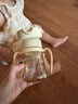 Grosmimi韓國進口格羅咪咪吸管杯奶瓶嬰兒童水杯PPSU學(xué)直飲杯子6月1-3歲 小熊黃（一體杯蓋） 200ml 曬單實拍圖