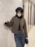 羅蒙（ROMON）外套女法式小香風(fēng)優(yōu)雅短款2025秋冬季新款高級(jí)感優(yōu)雅小個(gè)子上衣服 燕麥色 M  （90-110斤） 曬單實(shí)拍圖