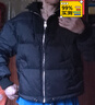 德瑪納【踏雪而行】冬季款立領(lǐng)90鴨絨戶外長(zhǎng)袖羽絨服女短款 碳黑 S  曬單實(shí)拍圖