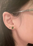 玉貝莎（YUBEISHA）和田玉碧玉純銀葫蘆耳釘女新中式國風(fēng)綠色玉石金鑲玉水晶耳飾耳環(huán) 【天然碧玉】小葫蘆耳釘 曬單實(shí)拍圖