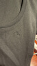 Calvin Klein Jeans夏季女士簡約ck字母壓印袖口辣妹短款重磅短袖T恤J221677 BEH-太空黑 M 曬單實拍圖