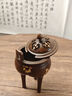 青沉蘇工銅香爐純銅家用室內檀香香爐宣德?tīng)t桌面擺件盤(pán)香爐沉香薰香爐 如意點(diǎn)金三足爐 曬單實(shí)拍圖