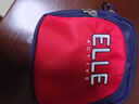 ELLE ACTIVE小巧輕便撞色斜挎包手機包經(jīng)典百搭時尚個性休閑運動小包包 藍/紅色 曬單實拍圖
