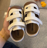 奇諾鼠兒童涼鞋男童2025夏季新款嬰幼女寶寶1-3歲機能鞋包頭夏天學步鞋 米色 21 碼(內長13.6cm適合腳長13.1cm) 曬單實拍圖