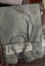 初棉正肩短袖刺繡polo領(lǐng)T恤女25春miu系polo衫套裝松緊腰抽繩半裙 花灰色-半裙 S 曬單實拍圖