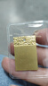 縱橫金業(yè)足金999平安無事牌吊墜黃金吊墜古法方牌吊墜生日禮物送老公男友 10克（不帶金珠 標準金重） 曬單實拍圖