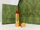 古馳（GUCCI）口紅505傾色絨霧唇膏口紅禮盒禮物生日禮物女送女友老婆 【NO.1】金管啞光505#意式紅棕 曬單實(shí)拍圖