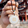 老凰祥足銀999描金圓牌實(shí)心吊墜項(xiàng)鏈男女純銀吉言平安喜樂招財(cái)禮 百福吊墜約18克+證書+禮盒 曬單實(shí)拍圖