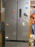美的（Midea）【國(guó)家補(bǔ)貼至高20%】MR-417WFPE銀法式多門四開門嵌入式60CM超薄嵌入式一級(jí)雙變頻家用電冰箱 MR-417WFPE 流蘇銀 曬單實(shí)拍圖