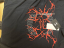 安德瑪（UNDERARMOUR）春夏Thunder Logo男子羅紋短袖T恤1390166 黑色001 XL 曬單實(shí)拍圖