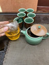 蘇蔻梅子青韻龍泉青瓷非遺茶具套裝草木灰釉功夫茶具送禮盒裝 青韻青瓷 曬單實(shí)拍圖