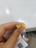 周六福黃金耳釘女足金999花卉耳飾耳針 計(jì)價(jià) 2.23g 曬單實(shí)拍圖