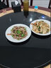 志高（CHIGO）暖菜板+火鍋 飯菜保溫板  圓形飯菜加熱暖菜板保溫板電磁爐家用自動(dòng)旋轉(zhuǎn)多功能帶火鍋餐桌轉(zhuǎn)盤神器 【70CM電磁爐火鍋】2200W+鴛鴦鍋 黑色 曬單實(shí)拍圖