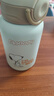 史努比（SNOOPY）兒童保溫杯帶吸管直飲男女小學(xué)生316不銹鋼喝水杯子雙蓋壺500ml咖 曬單實拍圖
